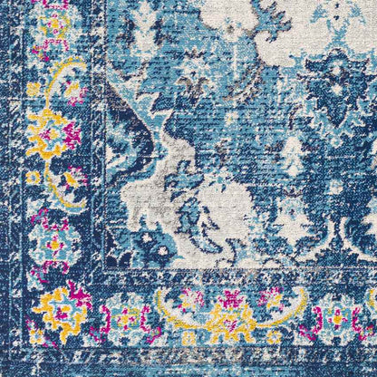 Kreijl Traditional Dark Blue Area Rug