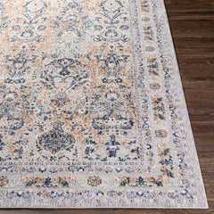 Liempde Traditional Dark Blue Area Rug