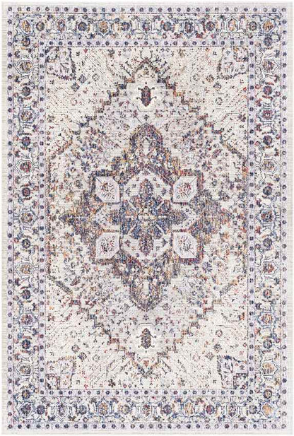 Lieseind Traditional Light Gray Area Rug
