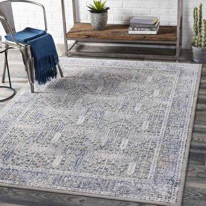 Lieshout Traditional Pale Blue Area Rug