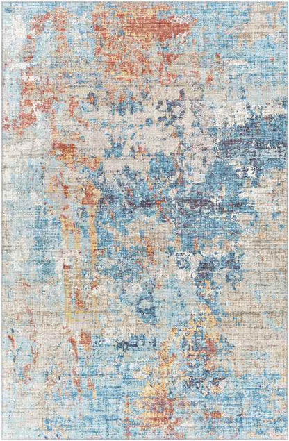 Lithoijen Modern Teal Area Rug