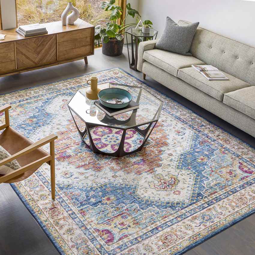 Locht Traditional Burnt Orange Area Rug