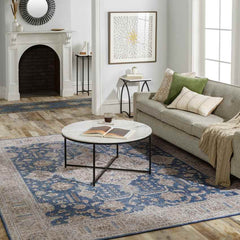 Loeswijk Traditional Blue Area Rug