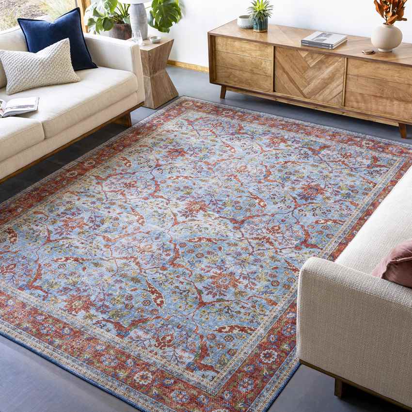 Looieind Traditional Red Area Rug