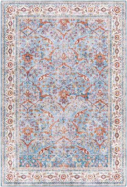 Looieind Traditional Brick Red Area Rug