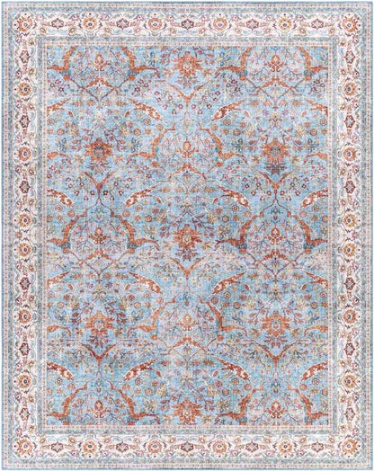 Looieind Traditional Brick Red Area Rug