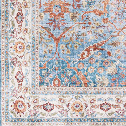 Looieind Traditional Brick Red Area Rug