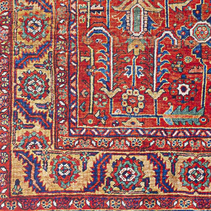 Loveren Traditional Bright Red Area Rug