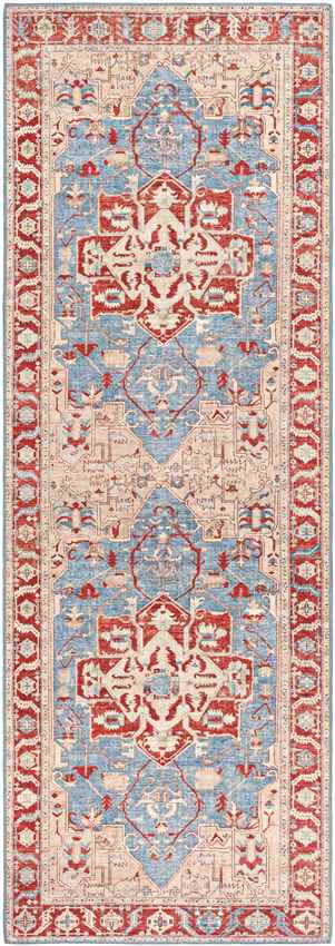 Maarheeze Traditional Burnt Orange Area Rug