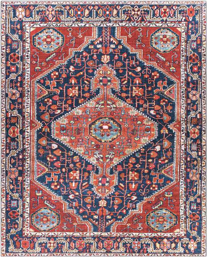 Maashees Traditional Red Area Rug