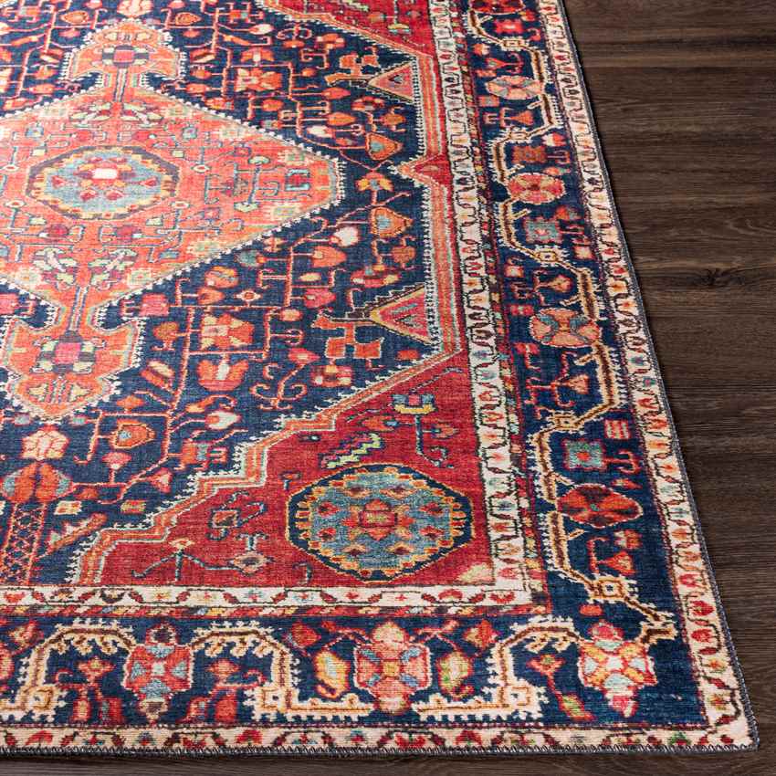 Maashees Traditional Red Area Rug