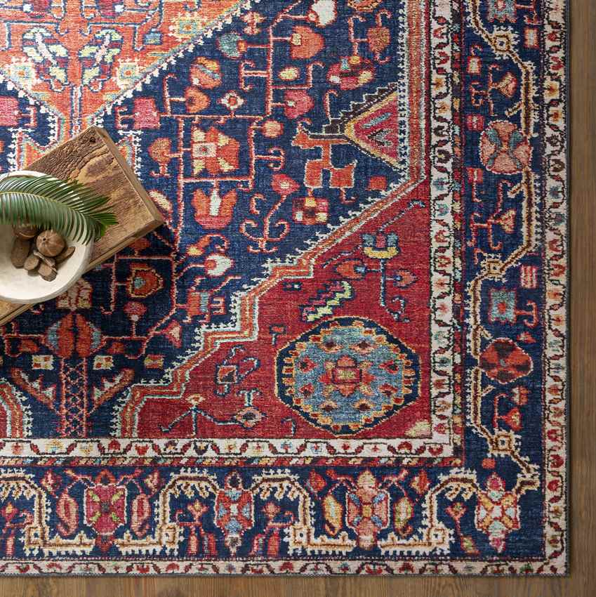 Maashees Traditional Red Area Rug