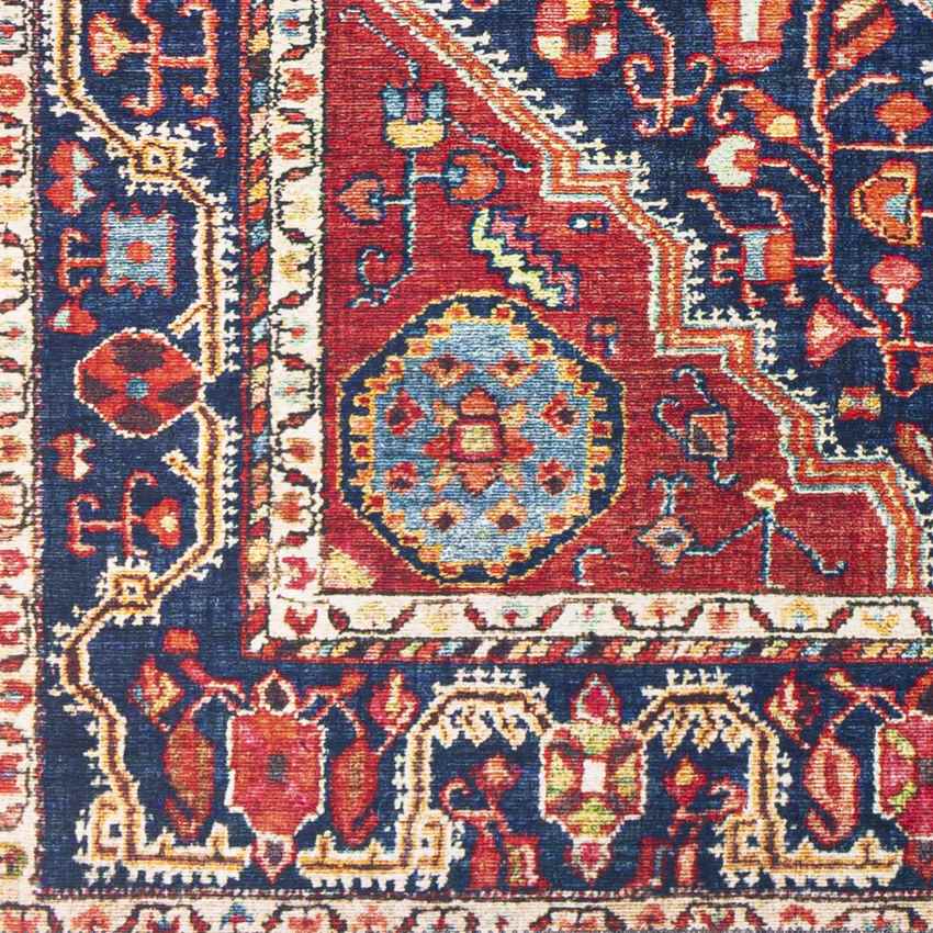 Maashees Traditional Red Area Rug