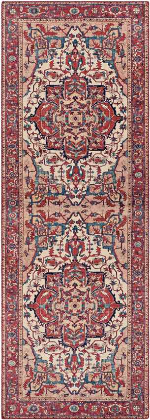 Maaskant Traditional Bright Red Area Rug