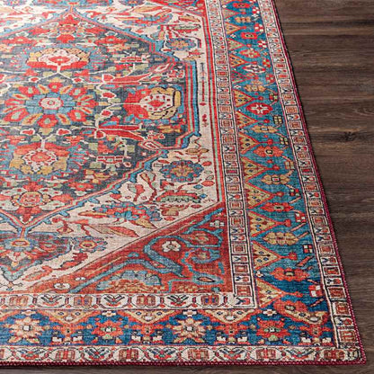 Made Traditional Rust Area Rug