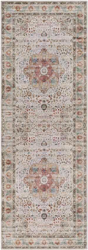 Meemortel Traditional Cream Area Rug