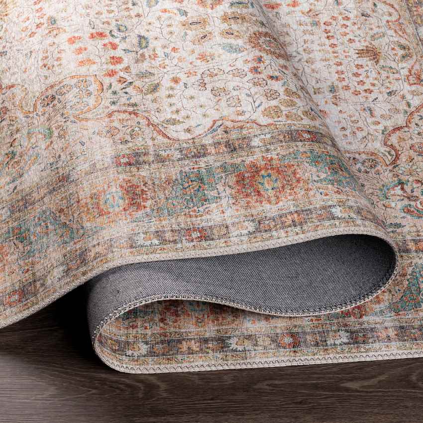 Meemortel Traditional Cream Area Rug