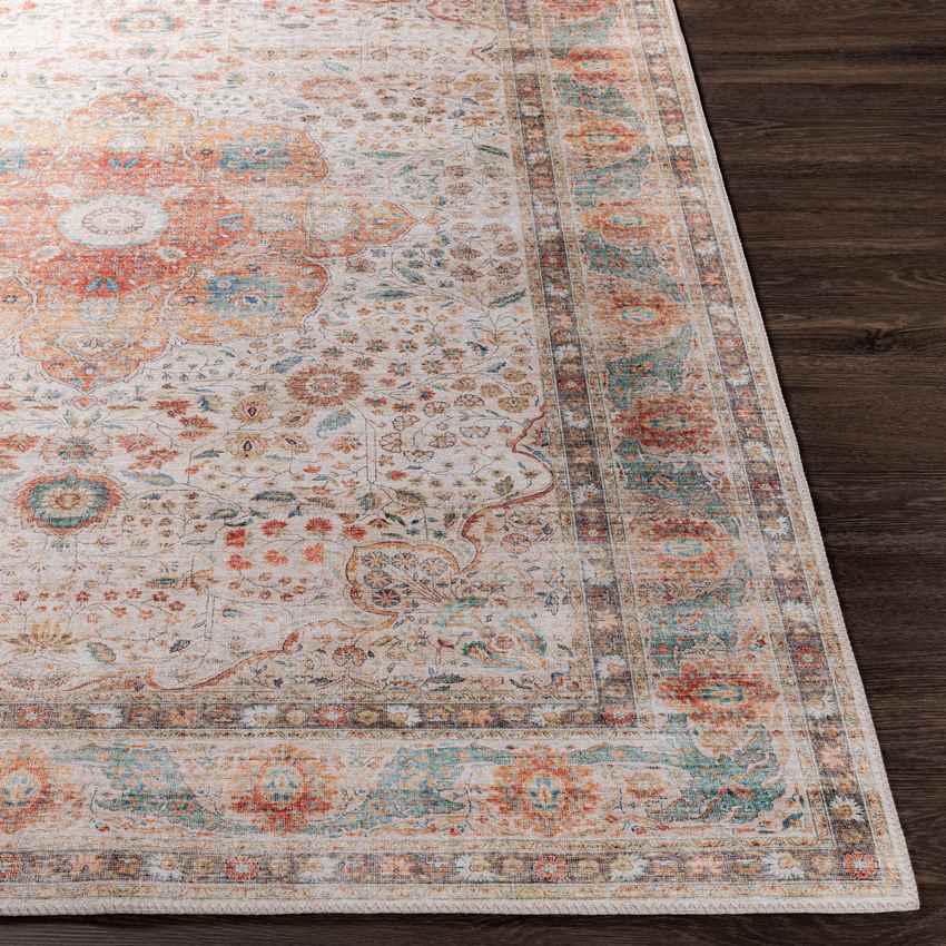 Meemortel Traditional Cream Area Rug