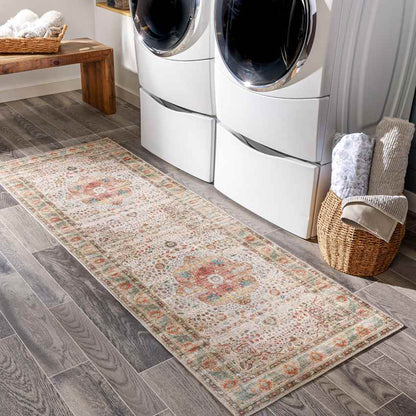 Meemortel Traditional Cream Area Rug