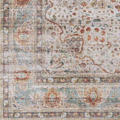 Meemortel Traditional Cream Area Rug