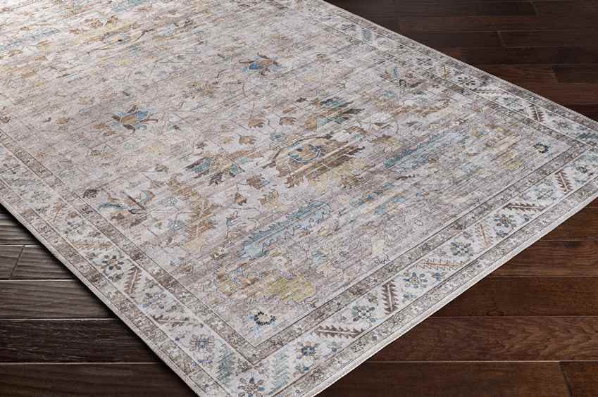 Meeren Traditional Taupe Area Rug