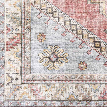 Meeuwen Traditional Pale Pink Area Rug