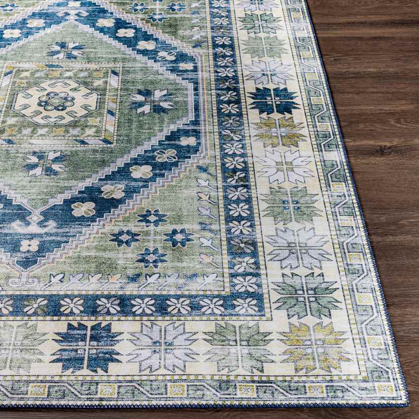 Megen Traditional Grass Green Area Rug