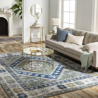 Megen Traditional Grass Green Area Rug