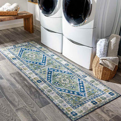 Megen Traditional Grass Green Area Rug