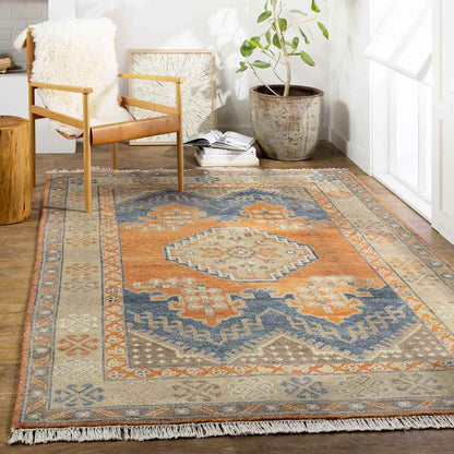 Menzel Traditional Burnt Orange Area Rug