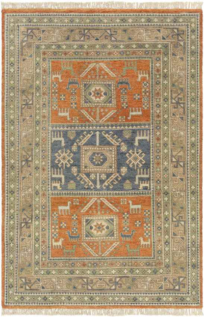 Midbuul Rustic Dark Brown Area Rug