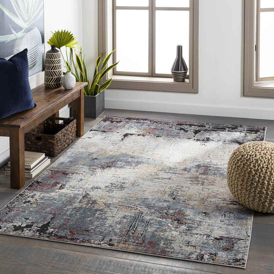Milheeze Modern Charcoal Area Rug