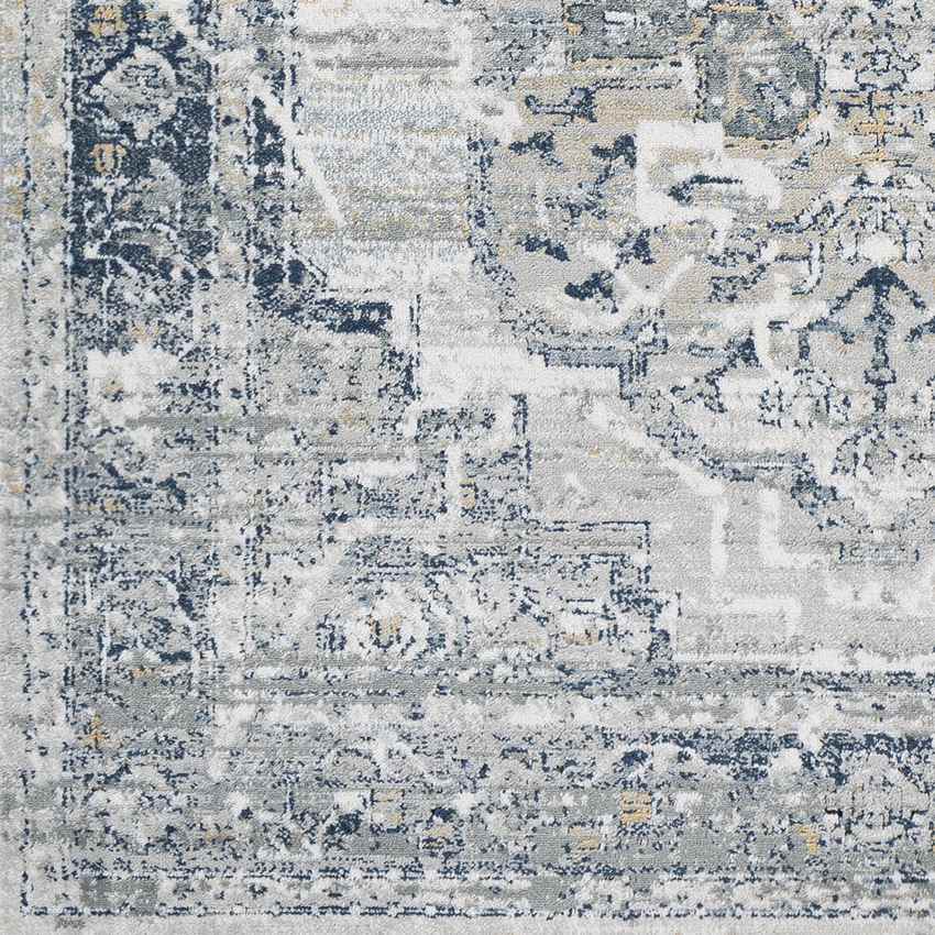 Milschot Traditional Navy Area Rug