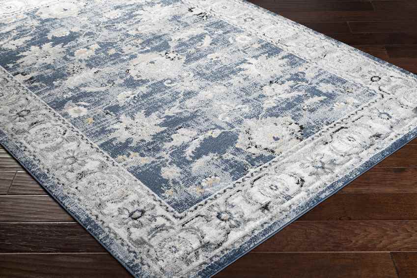Molenveld Traditional Dark Blue Area Rug