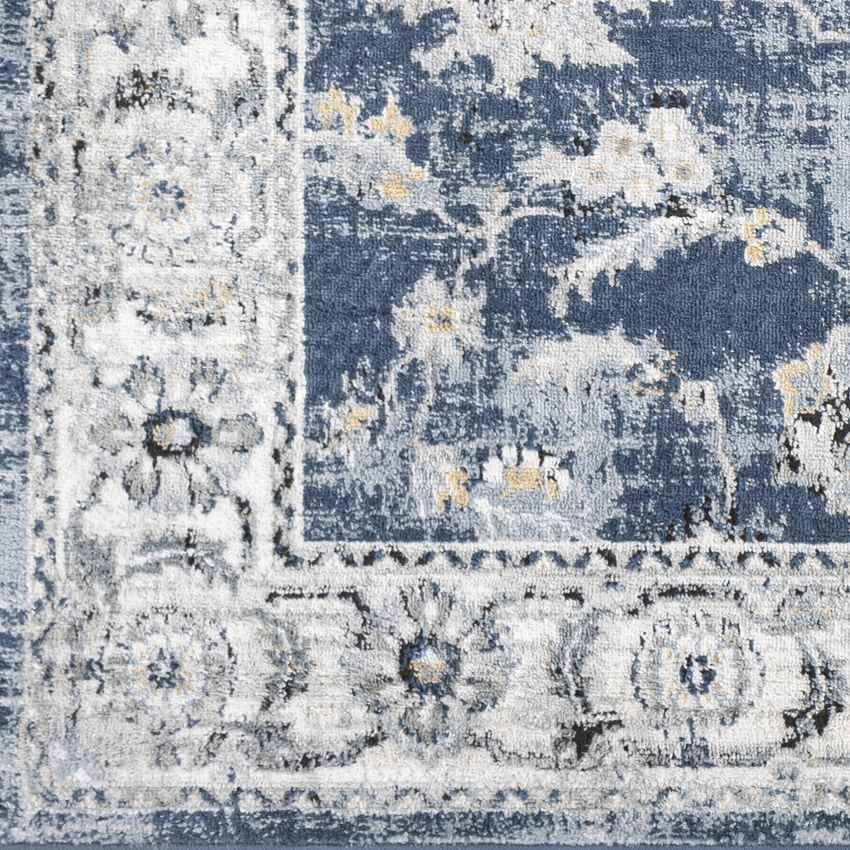 Molenveld Traditional Dark Blue Area Rug