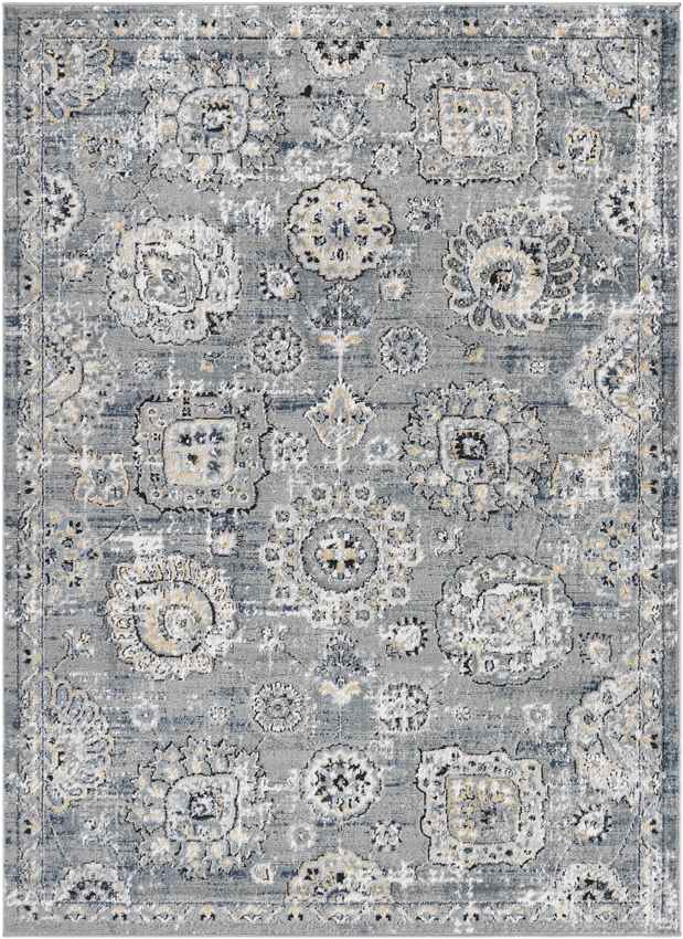 Mosbulten Traditional Light Gray Area Rug