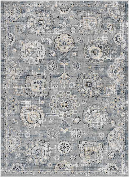 Mosbulten Traditional Light Gray Area Rug