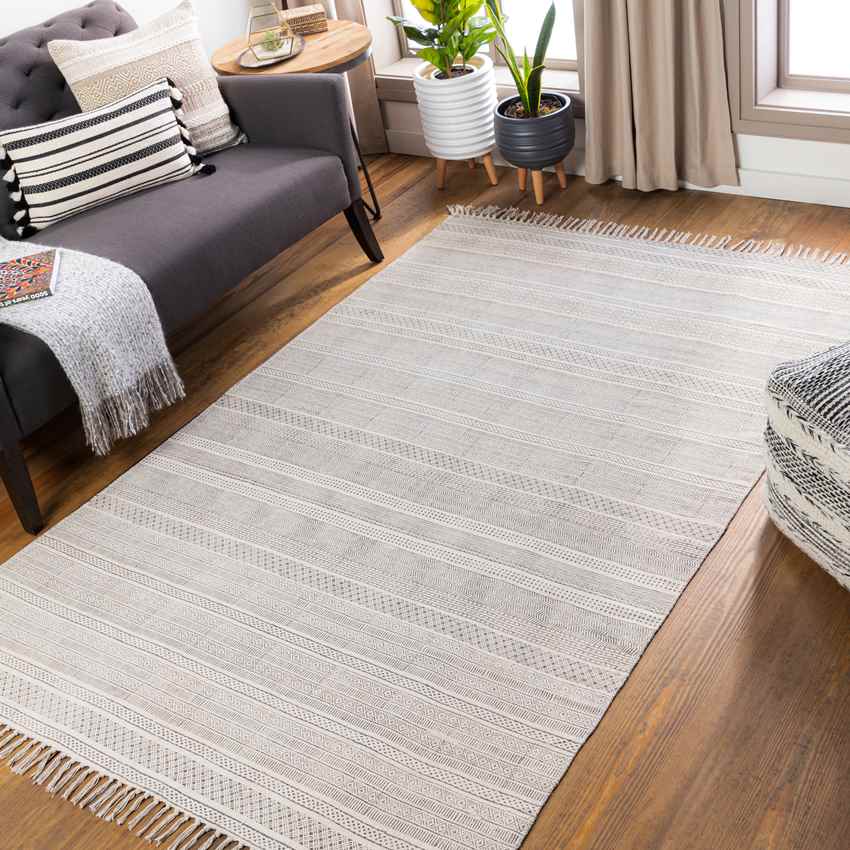 Portici Global Light Gray Area Rug