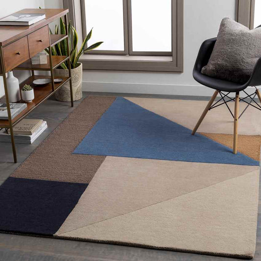 Netersel Modern Denim Area Rug