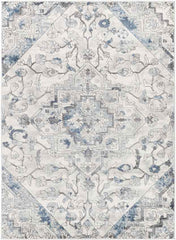 Rakens Traditional Light Blue Area Rug