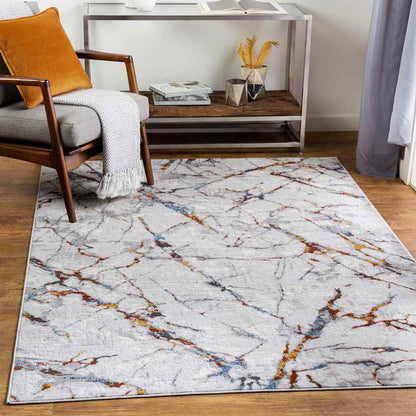 Leola Modern Light Gray Area Rug