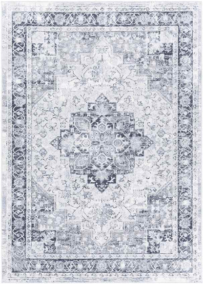 Lester Traditional Charcoal Area Rug