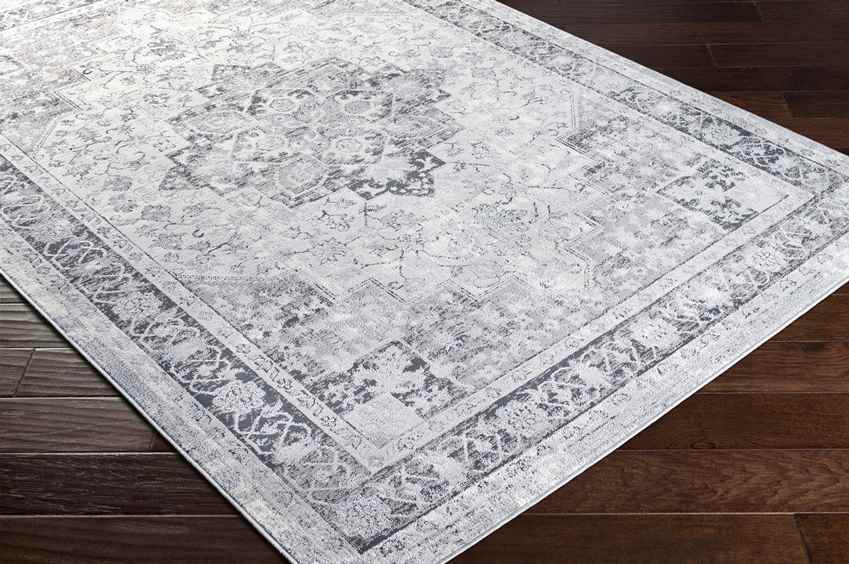 Lester Traditional Charcoal Area Rug