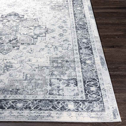 Lester Traditional Charcoal Area Rug