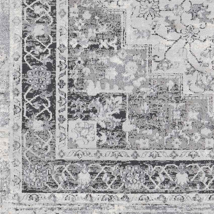 Lester Traditional Charcoal Area Rug