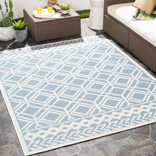 Stabrecht Global Blue Area Rug