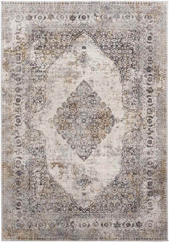 Stokske Traditional Taupe Area Rug