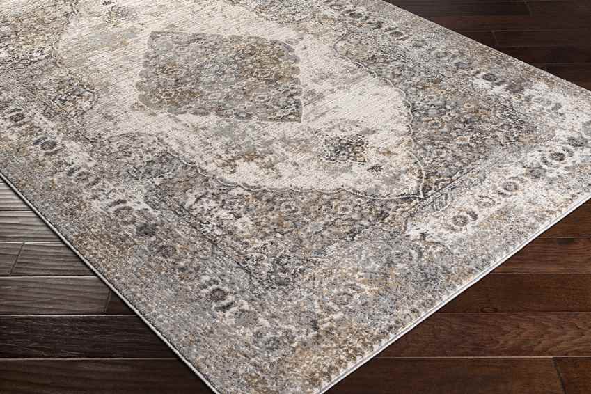 Stokske Traditional Taupe Area Rug