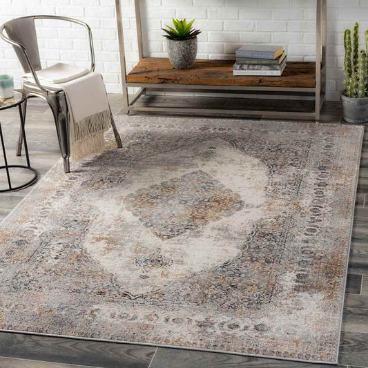 Stokske Traditional Taupe Area Rug