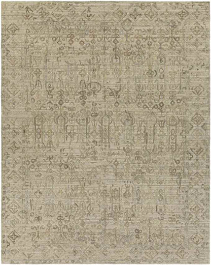 Tregelaar Traditional Olive Area Rug
